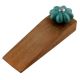 Sea Green Crackle Wooden Door Stopper
